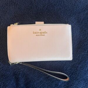 Kate Spade Staci Phone Wallet Wristlet ♠️ chalk pink NWT